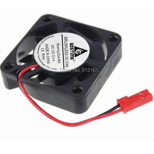 50 Pieces/lot Gdstime 40*40x10mm Computer PC Ball Bearing JST 40mm 4cm 12V DC Cooling Fan Cooler