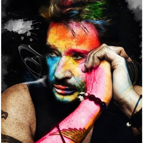 Rock singer 5D diamond painting French Elvis Johnny Hallyday diy cross stitch diamond embroidery set needlework diamond painting