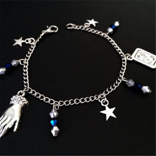 Fortune Teller Charm Bracelet Gothic Tarot Card Horoscope Fortunetelling Divination Star Pendant Bracelet
