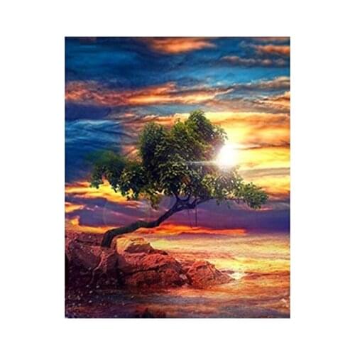 DIY Diamond Embroidery Tree Landscape Full Square/Round Diamond Painting Scenery Full Drilling Cross Stitch Home Decor Gifts