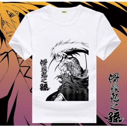 Nurarihyon no Mago Cosplay T Shirt NuraRikuo Cartoon Print T-Shirt Summer Graphic Tees Crew Neck Harajuku Casual Top Costume