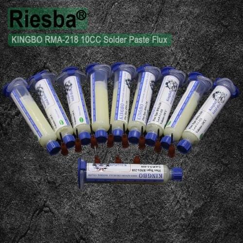 KINGBO RMA-218 10CC Solder Paste Flux For Soldering Assist Needle mouth (1pcs/lot 3pcs/lot 5pcs/lot )