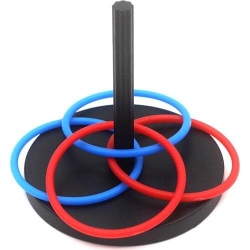 1 Set New removable Horseshoe Circular Throwing Ring Children Intellectual Puzzle Game Toys Outdoor Sport Plastic Ring
