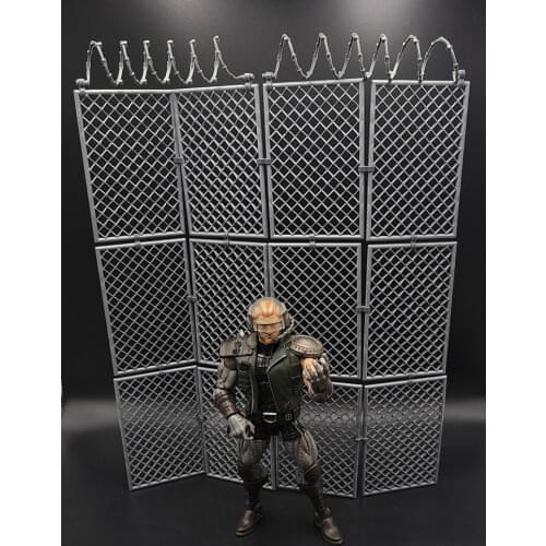 1/12 Soldier Scene Accessories Figmas Barbed Wire Fence Shf Prison Fence 6 inch Dam Doll Roadblock Model