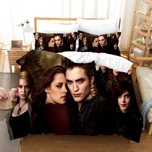 Movie Twilight Bedding Set Adult 3d Hot Sale Duvet Cover Sets Comforter Bed Linen Twin Queen King Single Size Luxury Fashion