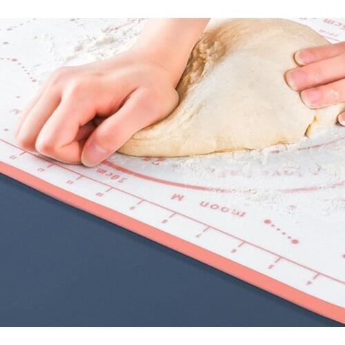 Kneading Dough Mat Thicken Silicone Kneading Pad Kitchen Cooking Supplies with Scale Cooking Gadgets Bakeware Table Mats Pad