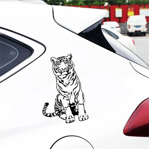 Creativity Automobile decor Car Sticker Decal decoration Removable Vinyl Cool tiger Car Rear window door Sticker ANY SIZE HY1743