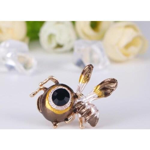 Fashion Honeybee Badges Clothes Sweater Dress Brooch Lapel Suit Accessories Brooch Pins Badges For Clothes Female Brooch