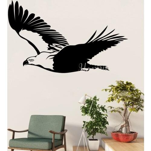 Eagle Wall Decals Bedroom Decoration Animal Wildlife Wall Sticker Bird Mural Home Decor Living Room Boys Room Posters P510