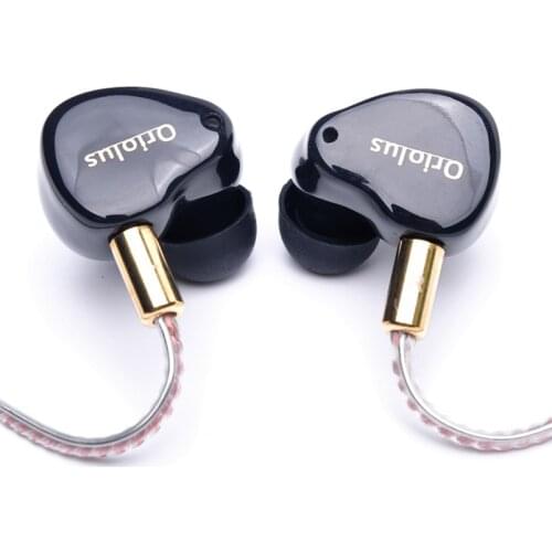 Oriolus Black Oriolus 3 Balanced Armature+10mm Dynamic HiFi IEM In Ear Earphone With Detachable Cable