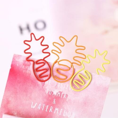 TUTU 35pcs/40pcs Pineapple Paper Clip coconut binder clip umbrella Clip butterfly Bookmarks For Organize Photos Card H0274