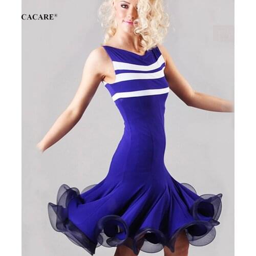 Latina Latin Dance Dress for Women Girls Competition Dresses Costume Dancing Wear Outfit Customize D0545 Fluffy Hem /814