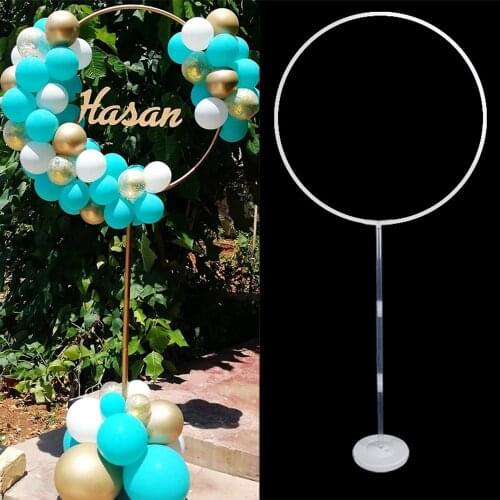 1PC Balloon Arch Balloons Ring Stand Balloons Round Hoop Holder Birthday Party for Baby Shower Wedding Decoration 160x70cm