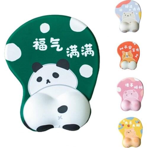 Mouse Pad Anti-skid Cute Cat Paw 3D Wrist Rest Silicone Mouse Mat for Optical Mouse 2021