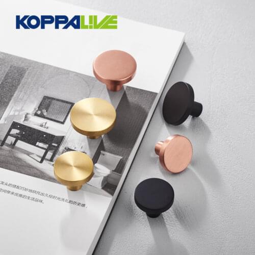 KOPPALIVE Hardware Furniture Machining Precision Single Hole Antique Brass Round Cabinet Drawer Knobs