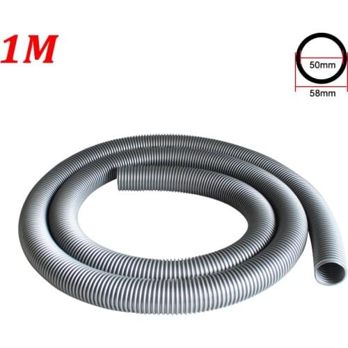 1M Inner Diameter 50mm Vacuum Cleaner Thread Hose Soft Pipe Durable Water Absorption Machine Tube Straws Vacuum Cleaner Parts