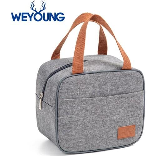 Thermal Insulated Fashion Portable Cooler Lunch Bag Tote Food Picnic Lunch Box Bag for Men Women Kids