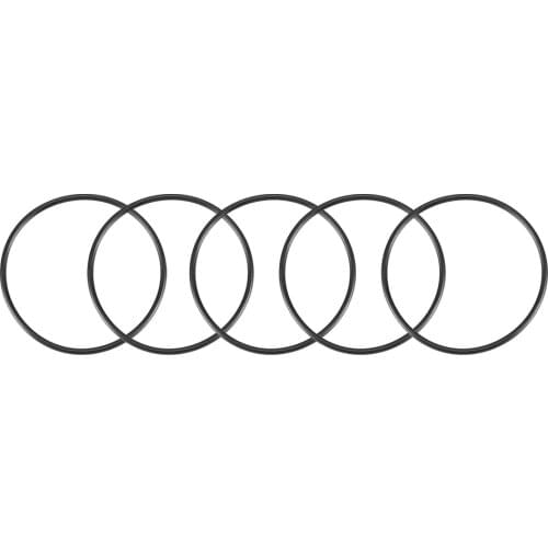 Uxcell Hot Sale 5PCS 50mm x 1.9mm Rubber O-rings NBR Heat Resistant Sealing Ring Grommets Black Non-toxic Oil Resistant