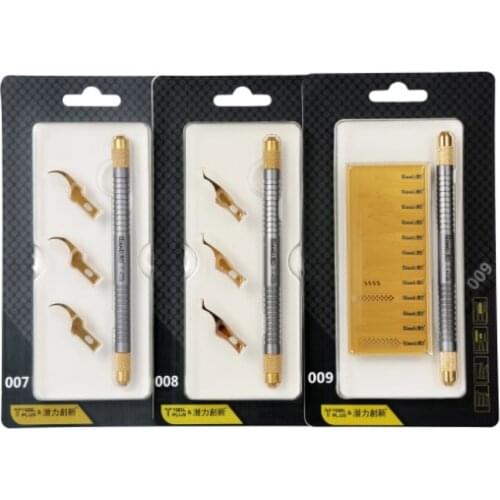 Qianli 007 008 009 010 High Quality CPU IC Glue Remover Knife Thin blade motherboard BGA chip glue Cleaning Scraping Pry Knife