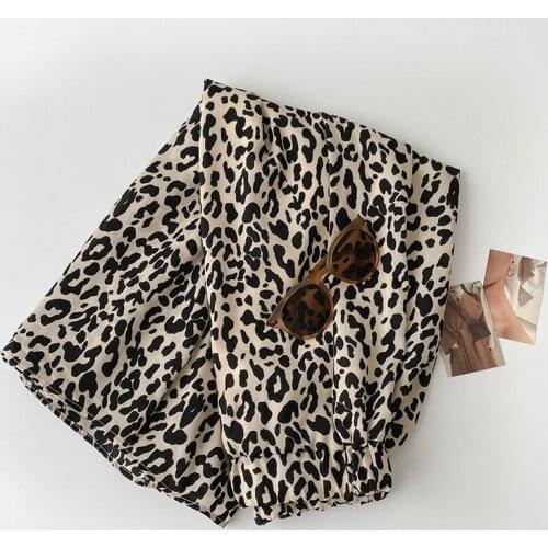 Leopard Print Skirt Female 2021 Autumn and Winter New High Waist Slim Design Sense Package Hip Skirt Small Skirt y2k skirt