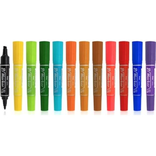 1pcs Color Dual Brush Art Markers Pen Fine Tip and Brush Tip Great for Adult Coloring Books Calligraphy Lettering Art Supplies