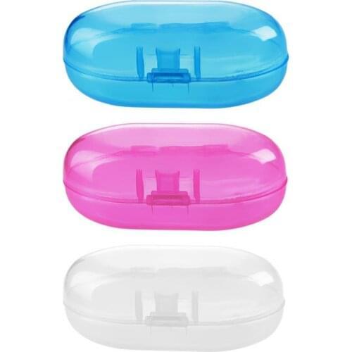 1 Pcs Storage Box Portable Baby Finger Toothbrush Holder Transparent Travel Child Box Care Accessories No Toothbrush