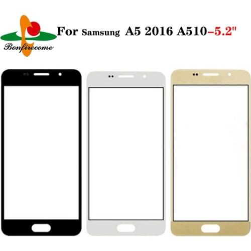 10Pcs\lot Replacement LCD Front Touch Screen Glass Outer Lens For Samsung Galaxy A5 2016 A510 A510F