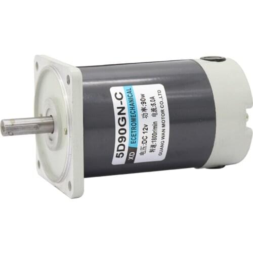 12V24V permanent magnet DC motor 90W optical axis 1800 to 3000 turn high speed motor micro motor