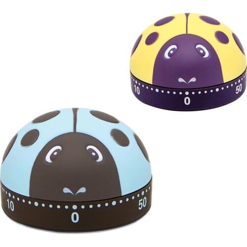 2 Pack Cute Kitchen Timer,Mechanical Timer for Kids,60 Minute Animal Timer for Cooking