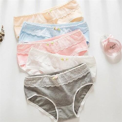 4PCS/Lot Children Cotton Underwear Young Girls Briefs Solid Low Waist Short Briefs Comfortable Ladies Panties TWY-103-4p