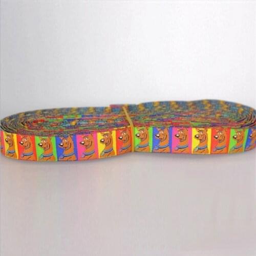 5/8"16mm 100% Polyester Cartoon Dog color Handmade Accessories Laciness Woven Jacquard Ribbon For DIY Dog Collar
