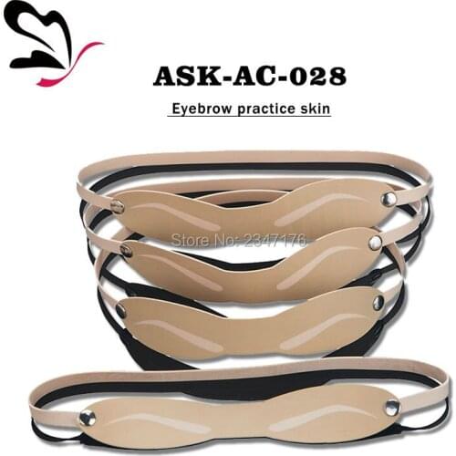 5pcs/lot Multifunctional Eyebrow Tattoo for Beginner Permanent Makeup Practice Fake Skin Free shipping
