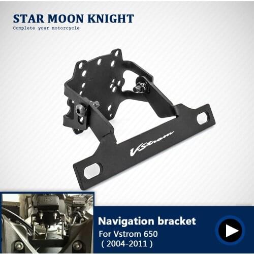 Motorcycle Accessories GPS navigation bracket Supporter Holder For Suzuki V-Strom 650 VStrom 2004 - 2011 2010 2009 2008 2007