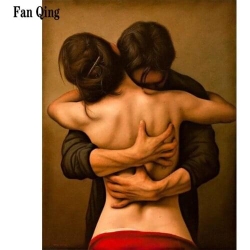 5d Diy Diamond Painting Intimate Couple Cross Stitch Nude Art Needlework Full Round Drill Diamond Embroidery Mosaic Rhinestones