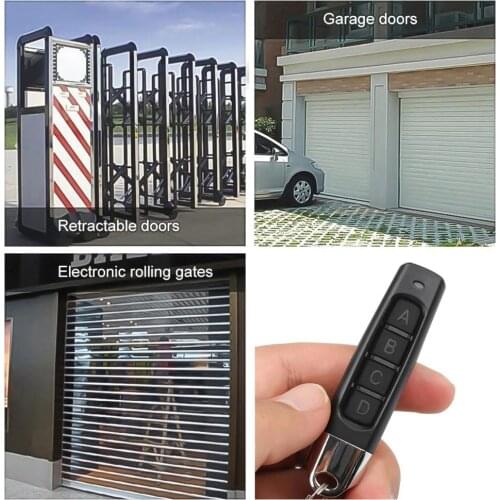 Electric Garage Door Key Universal Access Security Alarm 433MHZ Copy Wireless Remote Control Fixed/Learning/Partial Rolling Code