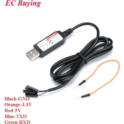 CH340 CH340G USB 2.0 to TTL Serial Port Adapter Upgrade Download Cable For Arduino Raspberry Pi Windows RGB Indicator 5 Line
