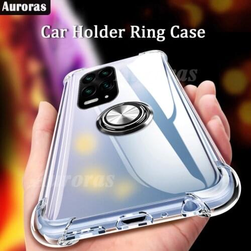 Auroras For Moto G100 Case Full Protection Soft Airbag Silicone Cover For Motorola G100 Ring Holder Case