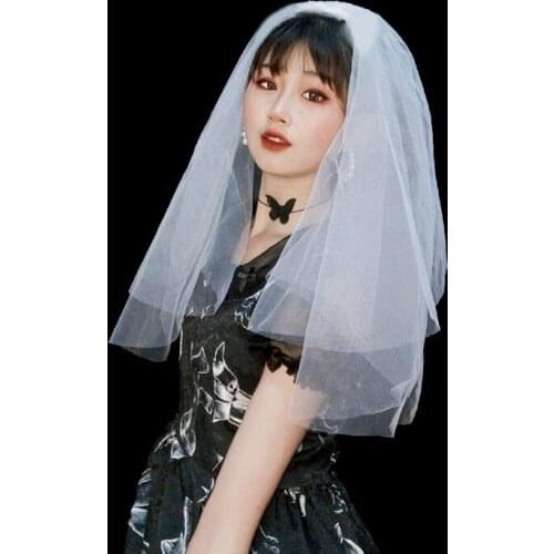 Kagenmo Cheap Bridal veil Wedding veil lace dress accessories F