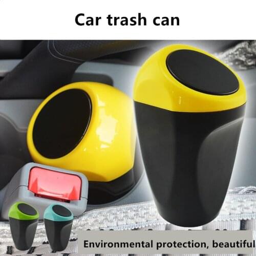 Beautiful Car Garbage Can Automobiles Door Seat Side Organizer Bin Basket Car Trash Dust Case Auto Interior Cleaning Supplies