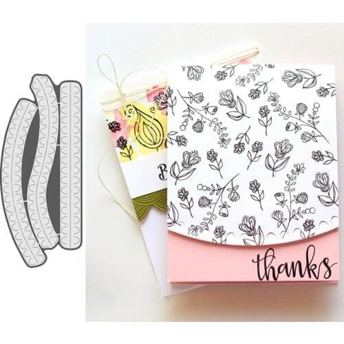 Fringe Scalloped Border Metal Cutting Dies Stencils for Scrapbooking Embossing Die Cards Making Paper Craft Decoration New 2019