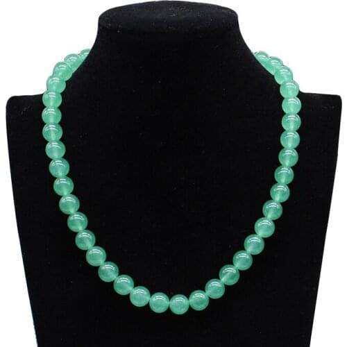Natural Stone Green Aventurine Round Beads8 10MM Pick Size For Jewelry Making necklace elegant gift Female jewelry 18inch