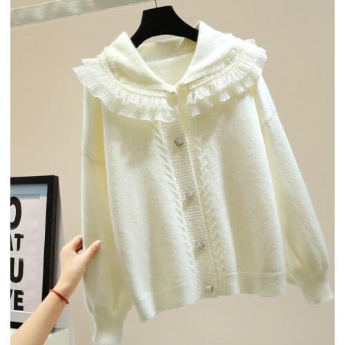 2021 autumn and winter fashion new womens long-sleeved sweater loose mesh Western style casual all-match sweater