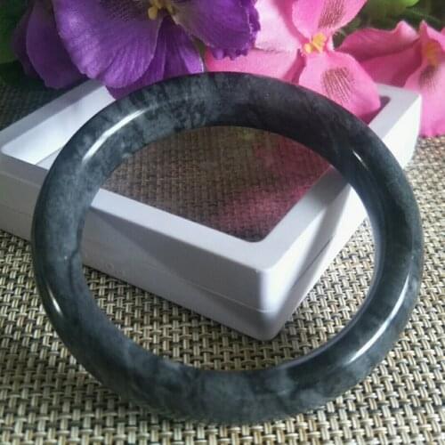 Drop Shipping Wholesale Natural Stone Jade Bangles Jewelry Lucky Auspicious Amulet Jade Bangles Fine Jewelry