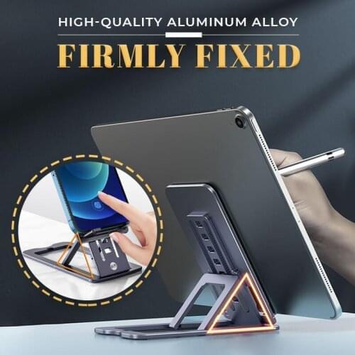 Folding Mobile Phone Holder Stand Adjustable Tablet Stand Desktop Holder Mount For IPhone IPad