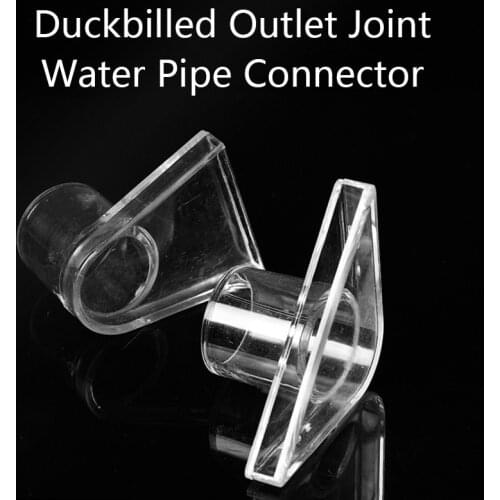 Duckbilled Outlet Joint Water Pipe Head Connector for Aquarium Fish Tank Supplies High Quality 1 Pcs
