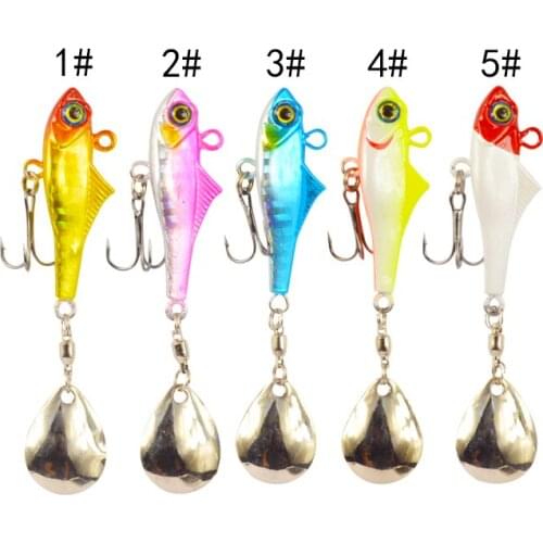 SP06 Factory Wholesale Mini Hard Vibrating Fishing Bait Vib Metal Lure 38mm/23.5g Spinner Lure Fishing Metal VIB