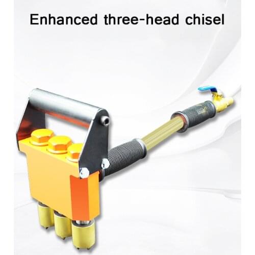 Concrete Three-head Chiseling Machine Chiseling Bridge Wall Rust Removal Handheld Chisel Hammer
