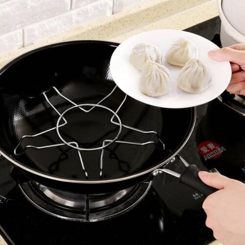 Stainless Steel Domestic Cooking Ware Steaming Rack Steamer Tray Cage Water-proof Bun Steamer Tray Shelf in the Kitchen