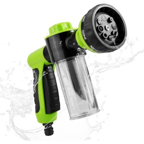 High Pressure Foam Car Wash Water Gun Strong Momentum Cleaning Tools Garden Hose Nozzle Adjustable Spray Gun For Watering Flower