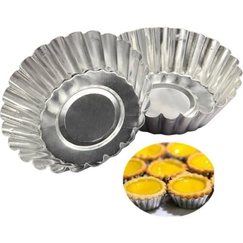 1 Piece Cake Aluminium Alloy Tart Mould Baking Tool Cupcake Egg Mold 7Cm Diameter kitchen stencil muffin cookie cutter pastry
